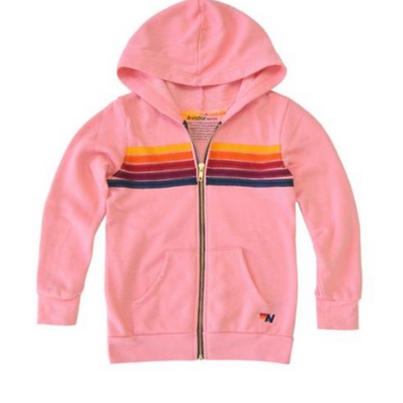 Aviator Nation Tops - Aviator Nation 5 Stripe Hoodie Sweatshirt Size Small